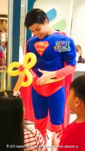 Superman balloon sculptor happier singapore